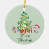 Mouse Christmas Keramik Ornament (Vorne)