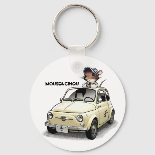 Mouse&Cinqu -Keychain- Schlüsselanhänger (Vorderseite)