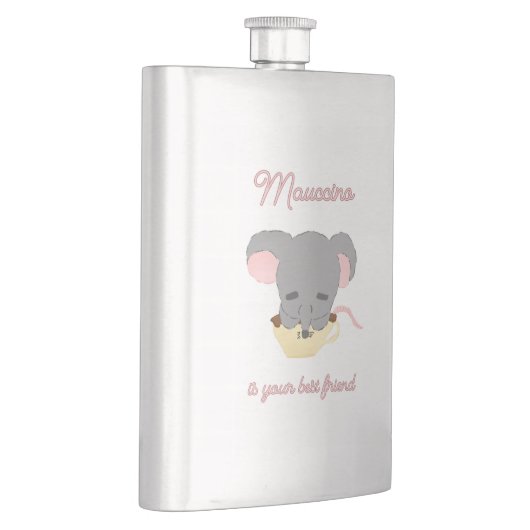 Mouse Cocoa Cappuccino Flachmann (Rechts)