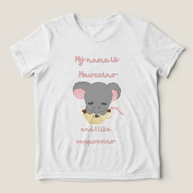 Mouse Cocoa Cappuccino T - Shirt (Design Vorderseite)