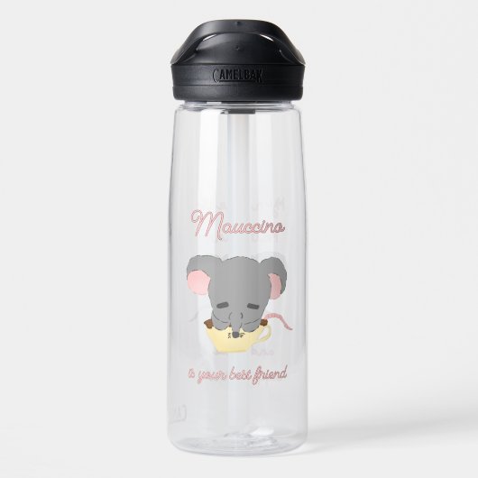 Mouse Cocoa Cappuccino Trinkflasche (Rückseite)