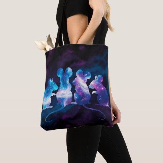 Mouse Cosmos Shopping Errand Tote Bag Tasche (Von Nahem)