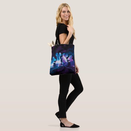Mouse Cosmos Shopping Errand Tote Bag Tasche (Am Model)