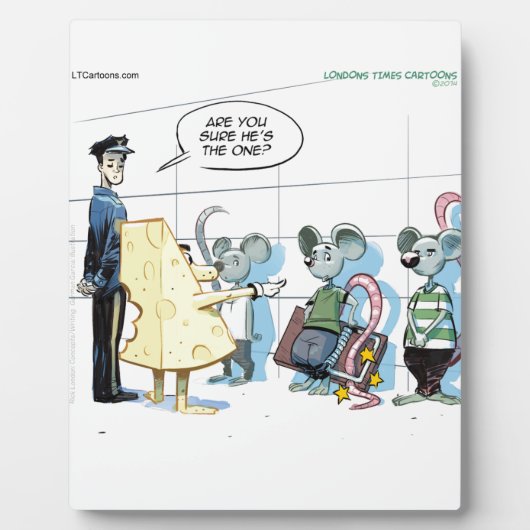 Mouse Crimes von Rick London Funny Fotoplatte (Vorderseite)