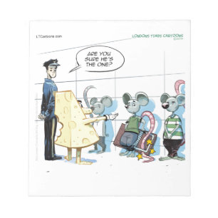 Mouse Crimes von Rick London Funny Notizblock