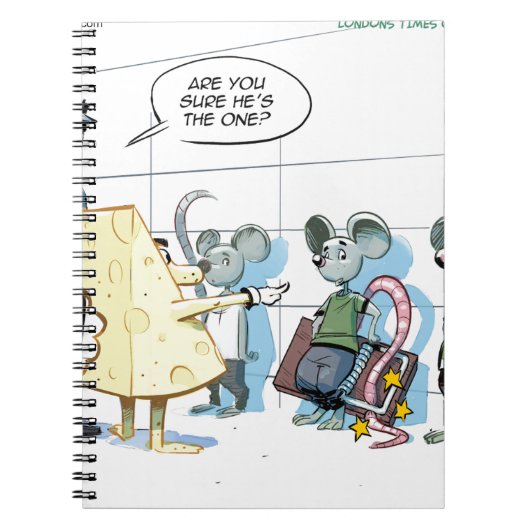 Mouse Crimes von Rick London Funny Notizblock (Vorderseite)