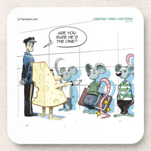 Mouse Crimes von Rick London Funny Untersetzer