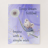 Mouse Dandelion Every Dream Simple   Puzzle (Vertikal)
