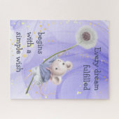 Mouse Dandelion Every Dream Simple   Puzzle (Horizontal)