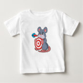 Mouse Darts Dart Dartboard Baby T-shirt (Vorderseite)