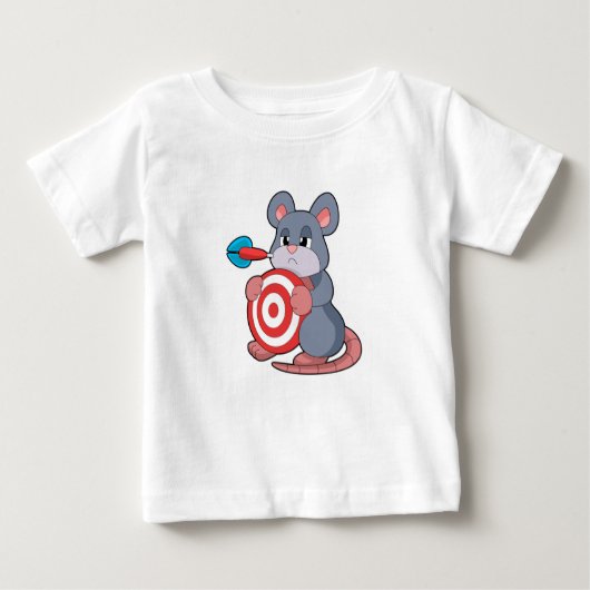 Mouse Darts Dart Dartboard Baby T-shirt (Vorderseite)