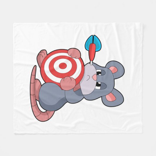 Mouse Darts Dart Dartboard Fleecedecke (Vorderseite (Horizontal))