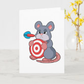 Mouse Darts Dart Dartboard Karte (Gelbe Blume)