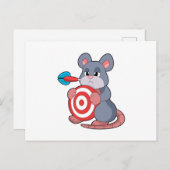 Mouse Darts Dart Dartboard Postkarte (Vorne/Hinten)