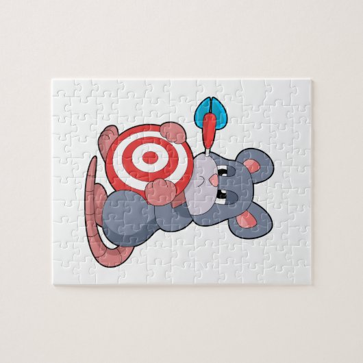 Mouse Darts Dart Dartboard Puzzle (Horizontal)