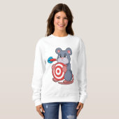 Mouse Darts Dart Dartboard Sweatshirt (Vorne ganz)