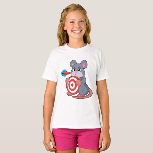 Mouse Darts Dart Dartboard T-Shirt (Vorne ganz)