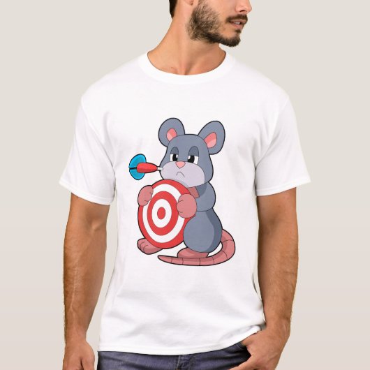 Mouse Darts Dart Dartboard T-Shirt (Vorderseite)