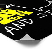 Mouse Eat Cheese And Sin Funny Cheese Lover Poster (Ecke)
