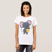 Mouse Eating Cheese T-Shirt (Vorne ganz)