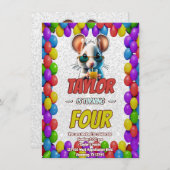 Mouse Einzigartiger Personalisierter Geburtstag Ei Einladung (Vorne/Hinten)