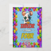 Mouse Einzigartiger Personalisierter Geburtstag Ei Einladung (Vorderseite)