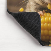 Mouse Enjoying an Ear of Corn Mousepad (Ecke)