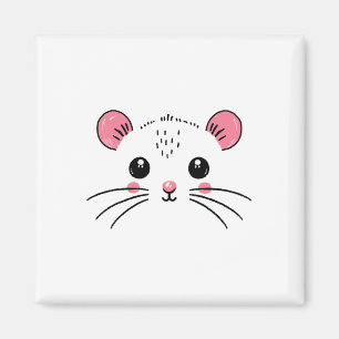 Mouse Face Costume Girl Boy Birthday Mouse Hallowe Magnet