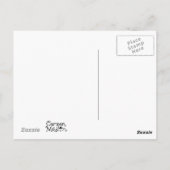 Mouse Fantasy Mushroom Fairytale Art Postkarte (Rückseite)