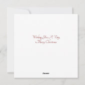 Mouse Flat Christmas Card Feiertagskarte (Rückseite)