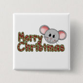 Mouse Frohe Weihnachtsgeschenke und Geschenke Button (Vorderseite)