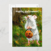 Mouse Happy Halloween! Postkarte (Vorne/Hinten)