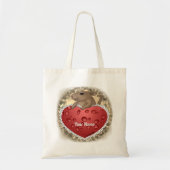Mouse Heart individuelle Name Tote Bag Tragetasche (Vorne)
