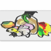 Mouse Herbst Aufkleber (Vorderseite)