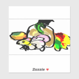 Mouse Herbst Aufkleber