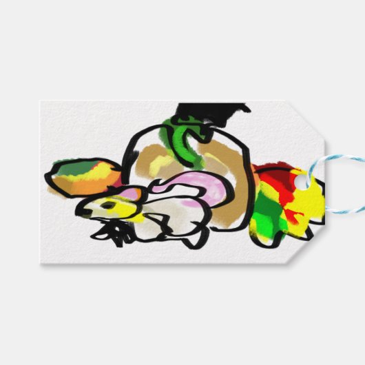 Mouse Herbst Geschenkanhänger (Vorderseite (Horizontal))