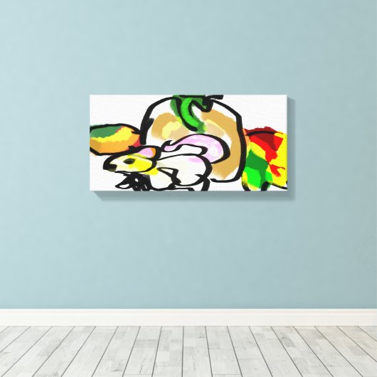 Mouse Herbst Leinwanddruck (Insitu (Holzboden))