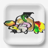 Mouse Herbst Pappteller (Vorderseite)