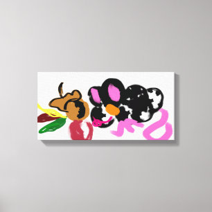 Mouse Herbstspass Leinwanddruck