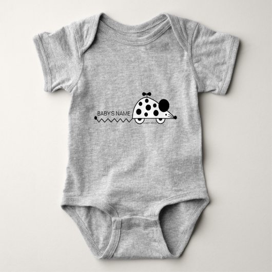 Mouse House Bodysuit Baby Strampler (Vorderseite)