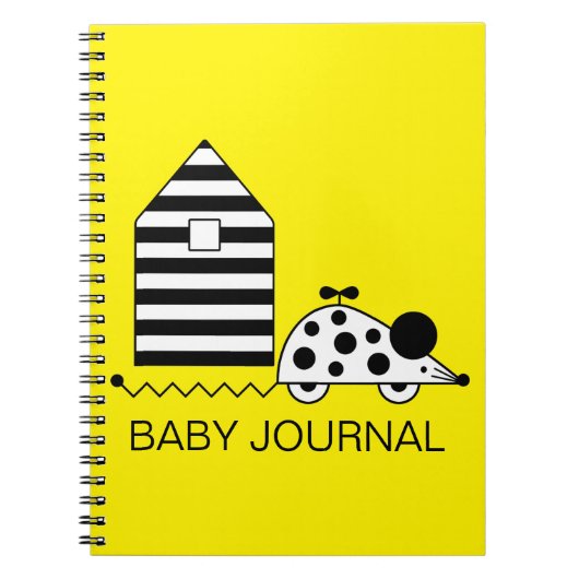 Mouse House Spiral Foto Notebook Notizblock (Vorderseite)