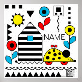 Mouse House Wheelie Mouse Poster 2 - personalisier (Vorne)