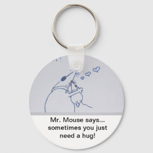 Mouse Hug Schlüsselanhänger