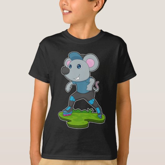 Mouse Inline skating Roller skates T-Shirt (Vorderseite)