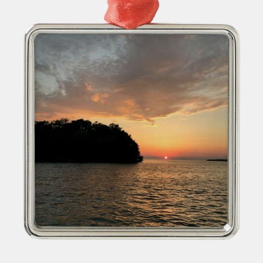 Mouse Island Fotografie von Willowcatdesigns Ornament Aus Metall (Vorne)