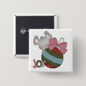 Mouse Joy Holiday T - Shirt und Geschenke Button (Vorne & Hinten)