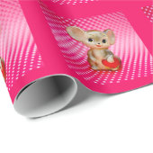 Mouse Kariert Geschenkpapier (Rolleneckpunkt)