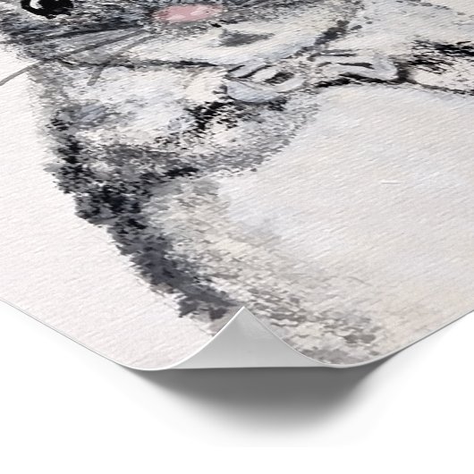 Mouse Kinderzimmer Art Poster (Ecke)