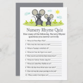 Mouse Kinderzimmer Rhyme Quiz Kinderduschspiel (Vorne/Hinten)