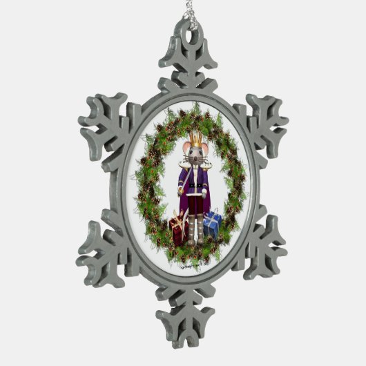 Mouse King Nutcracker Snowflake Ornament (Links)